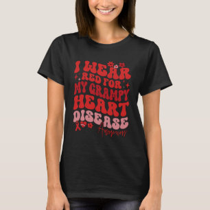 Camiseta Eu Visto Vermelho Para Minha Doença Cardíaca Vergo