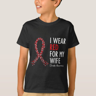 Camiseta Eu Visto Vermelho Para Minha Esposa Causar Consciê
