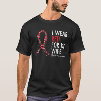 Camiseta Eu Visto Vermelho Para Minha Esposa Causar Consciê