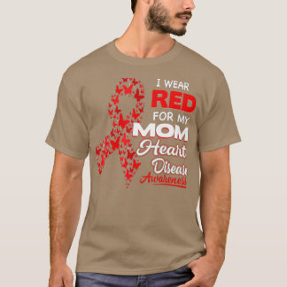 Camiseta Eu visto Vermelho Para Minha Mãe Consciência Da Do