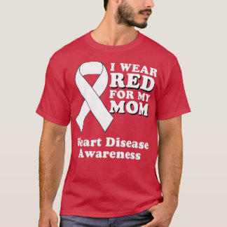 Camiseta Eu Visto Vermelho Para Minha Mãe, Mês De Consciênc