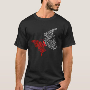 Camiseta Eu Visto Vermelho Para O Guerreiro Da Consciência