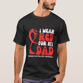 Camiseta Eu Visto Vermelho Para O Meu Pai Epidermolisia Bul