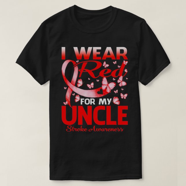 Camiseta Eu Visto Vermelho Para O Meu Tio Enganar (Frente do Design)