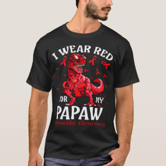 Camiseta Eu Visto Vermelho Para Os Meus Dinos De Consciênci