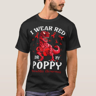 Camiseta Eu Visto Vermelho Para Os Meus Dinos De Consciênci