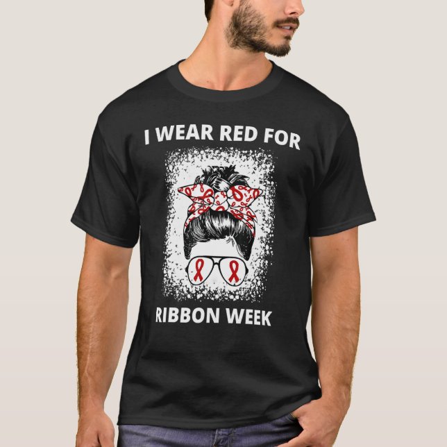 Camiseta Eu Visto Vermelho Para Semana Vermelha Da Frisa Se (Frente)