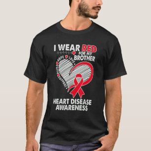 Camiseta Eu Visto Vermelho Para Sensibilização Irmão Contra