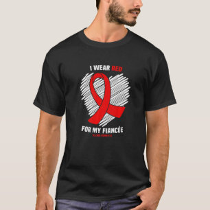 Camiseta Eu Visto Vermelho Pela Minha Confiança Aids Consci