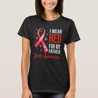 Camiseta Eu Visto Vermelho Por Meu Pai Causar Sobrevivência