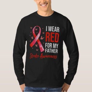 Camiseta Eu Visto Vermelho Por Meu Pai Causar Sobrevivência