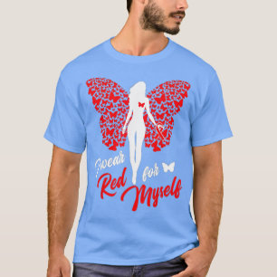 Camiseta Eu Visto Vermelho Por Mim Apoio Sensibilizar