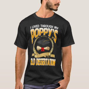 Camiseta Eu vivi através do Gradua de Dissertação de Edd do