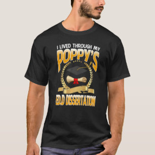 Camiseta Eu vivi através do Gradua de Dissertação de Edd do