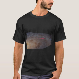 Camiseta Eu vivo aqui, o t-shirt escuro básico dos homens