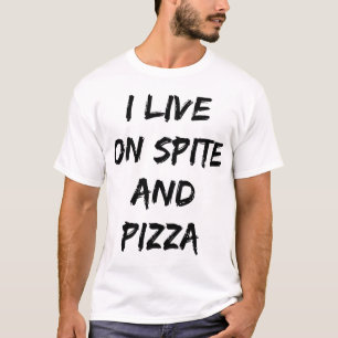Camiseta Eu Vivo Na Frase E Na Pizza Trendy Quote