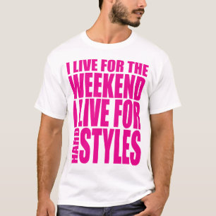Camiseta Eu vivo para o fim de semana (Showtek)