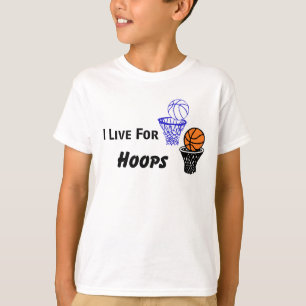 Camiseta Eu Vivo Para O Hoops Boys Tee