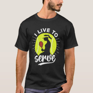 Camiseta Eu Vivo Para Servir Mulheres De Esportes Tênis