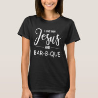 Eu vivo por Jesus e Bar B Que vestuário para Chris