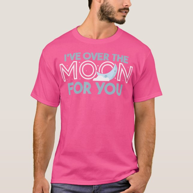 Camiseta Eu Vivo Sobre A Lua Para Você Oferece Astronomia P (Frente)