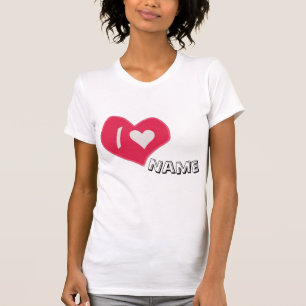 Camiseta “Eu❤️Você Coração – Design de Presente Romântico F