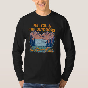 Camiseta Eu, Você E O Exterior A Caminhar O Pico Hiker De L