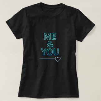 Camiseta Eu & Você Tipografia de Amor em Neon – H Romântico