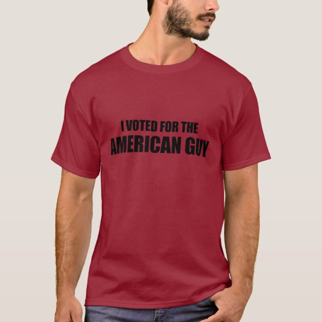 Camiseta Eu votei para a cara americana (Frente)
