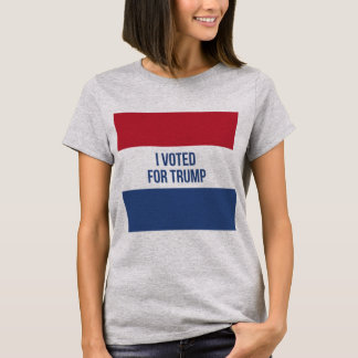Camiseta Eu votei para o t-shirt da eleição das mulheres do