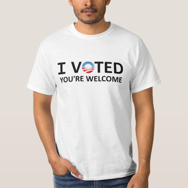 Camiseta Eu votei. Você é bem-vindo (Frente)