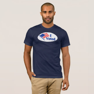 Camiseta Eu Voti Bandeira dos Estados Unidos Escuro