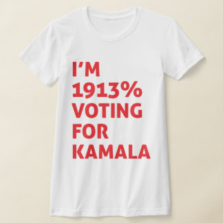 Camiseta Eu Voto 1913% Para Kamala