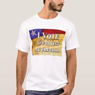 Camiseta Eu Voto Para Proteger Minha Liberdade
