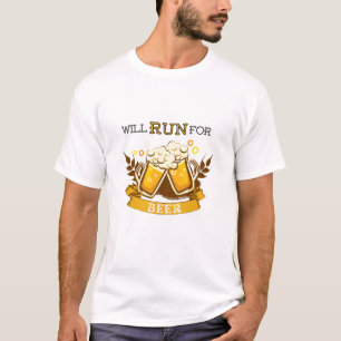 Camiseta Eu vou correr para a cerveja