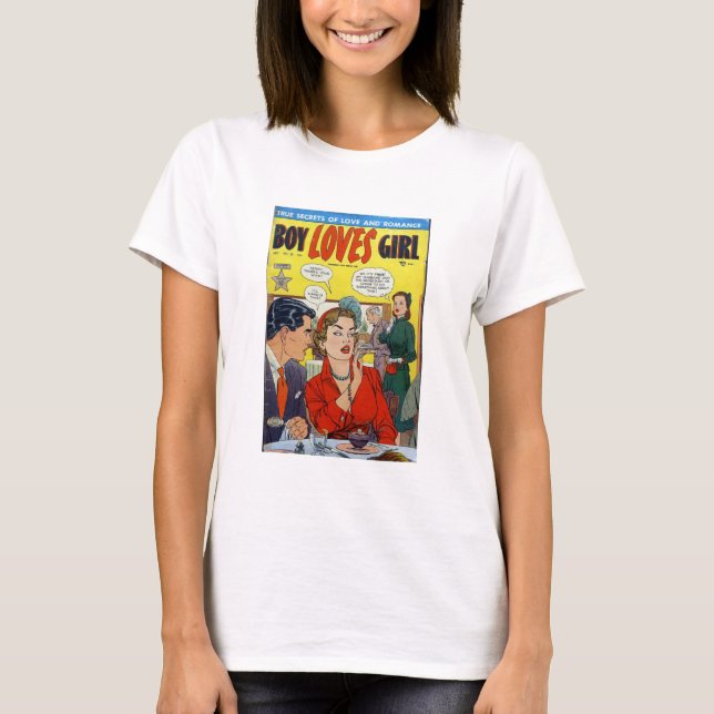 Camiseta Eu vou lidar com isto - Romance Comic Book - Retro (Frente)