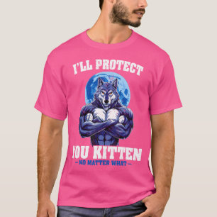 Camiseta Eu Vou Protegê-Lo Gatinho Não Importa O Que Alfa W