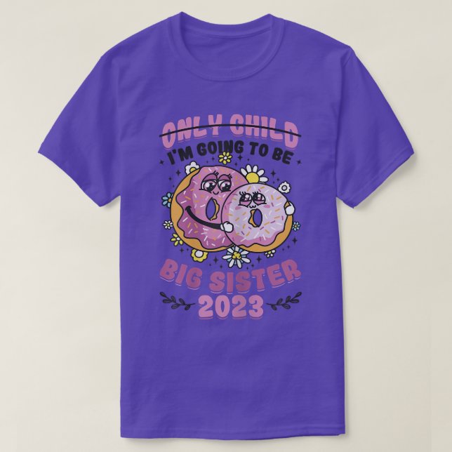 Camiseta Eu vou ser o anúncio de gravidez da Irmã 2023 (Frente do Design)