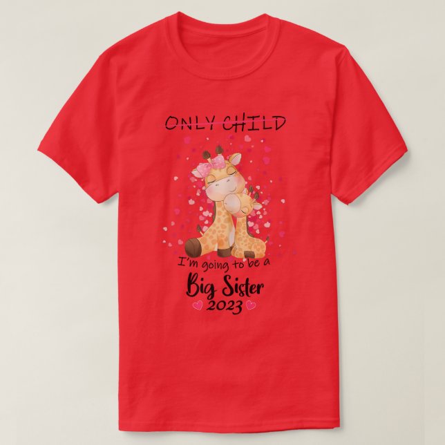 Camiseta Eu vou ser uma grande irmã 2023. (Frente do Design)