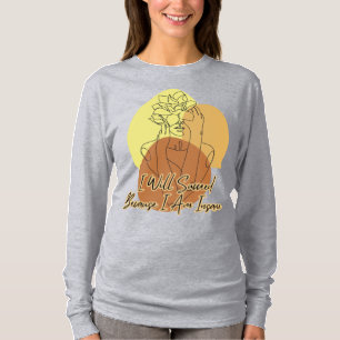 Camiseta Eu Vou Succeed Porque Eu Sou Louco Boho Arte de Li