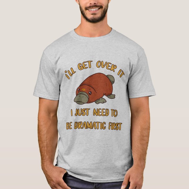 Camiseta Eu vou superar isso Platypus (Frente)