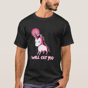 Camiseta Eu Vou Te Cortar Unicórnio Unicórnio Caticórnio En