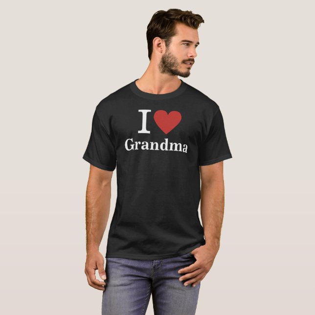 Camiseta Eu ❤️ vovó PERSONALIZADA (Frente Completa)