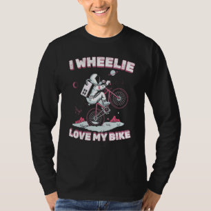 Camiseta Eu Wheelie Amo Meu Ciclo De Andando de bicicleta D