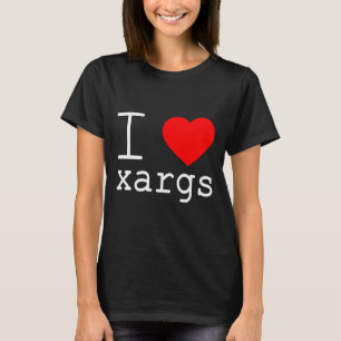Camiseta Eu ❤️ xargs