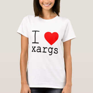 Camiseta Eu ❤️ xargs