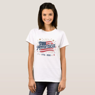 Camiseta EUA 1776–2026   América 250 Patriótico EUA 250