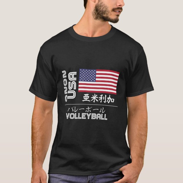 Camiseta EUA 2020 Voleibol América Japão Tóquio Estados Uni (Frente)