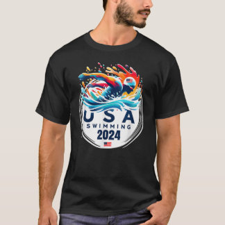 Camiseta EUA 2024 American Sport 2024 Natação