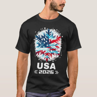 Camiseta EUA 2026 Vá Estados Unidos Esporte de Inverno EUAe